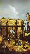 Bernardo Bellotto Arch of Constantine oil